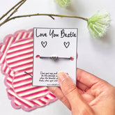 Love you bestie wish bracelet
